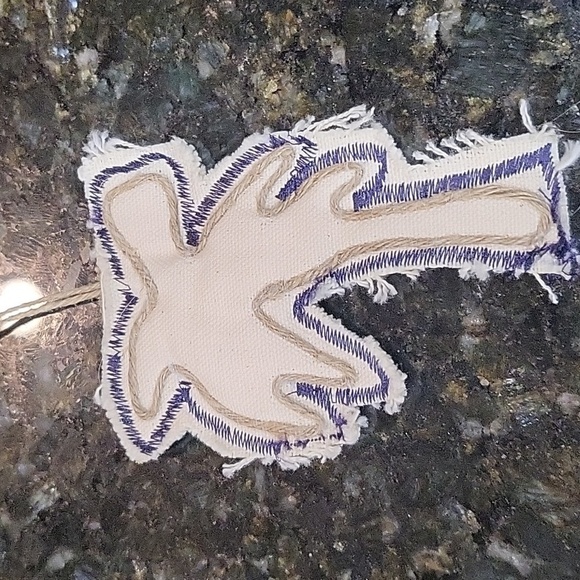 Canvas Blue, Green Tan, Orange Beach Theme Bag Purse Palm Trees, Hibiscus, Surf - Picture 7 of 14